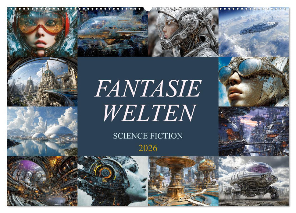 Fantasie Welten - Science Fiction (CALVENDO Wandkalender 2026)