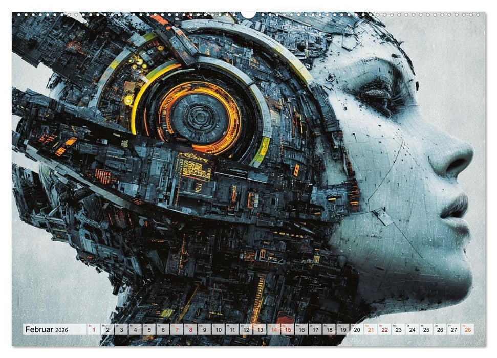 Fantasie Welten - Science Fiction (CALVENDO Premium Wandkalender 2026)