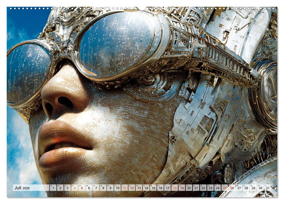 Fantasie Welten - Science Fiction (CALVENDO Premium Wandkalender 2026)