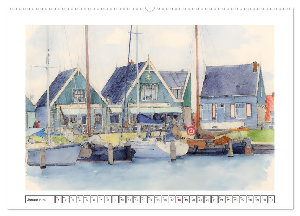 Zauberhafte Motive rund um's Ijsselmeer (CALVENDO Wandkalender 2026)