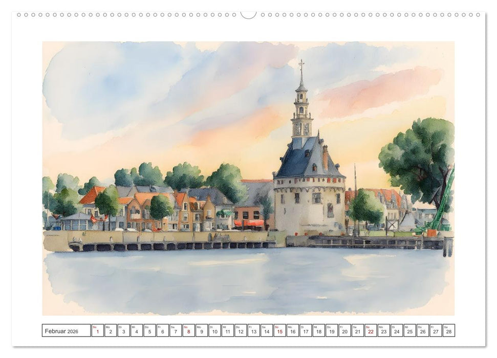 Zauberhafte Motive rund um's Ijsselmeer (CALVENDO Wandkalender 2026)