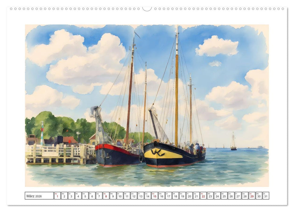 Zauberhafte Motive rund um's Ijsselmeer (CALVENDO Wandkalender 2026)