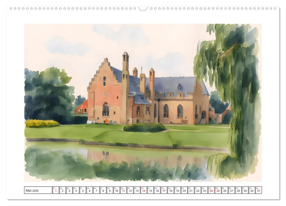 Zauberhafte Motive rund um's Ijsselmeer (CALVENDO Wandkalender 2026)