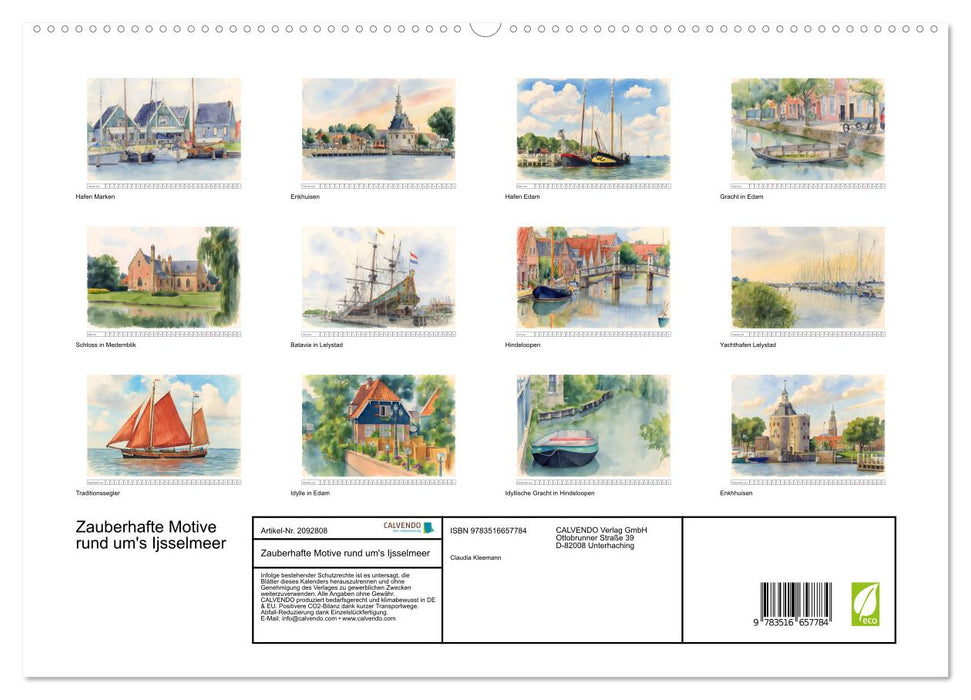 Zauberhafte Motive rund um's Ijsselmeer (CALVENDO Premium Wandkalender 2026)