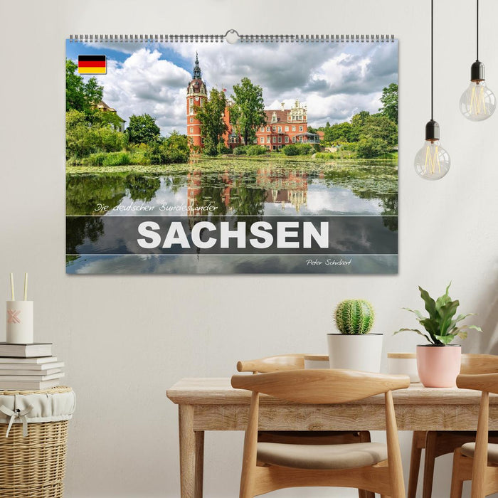 Die deutschen Bundesländer - Sachsen (CALVENDO Wandkalender 2026)