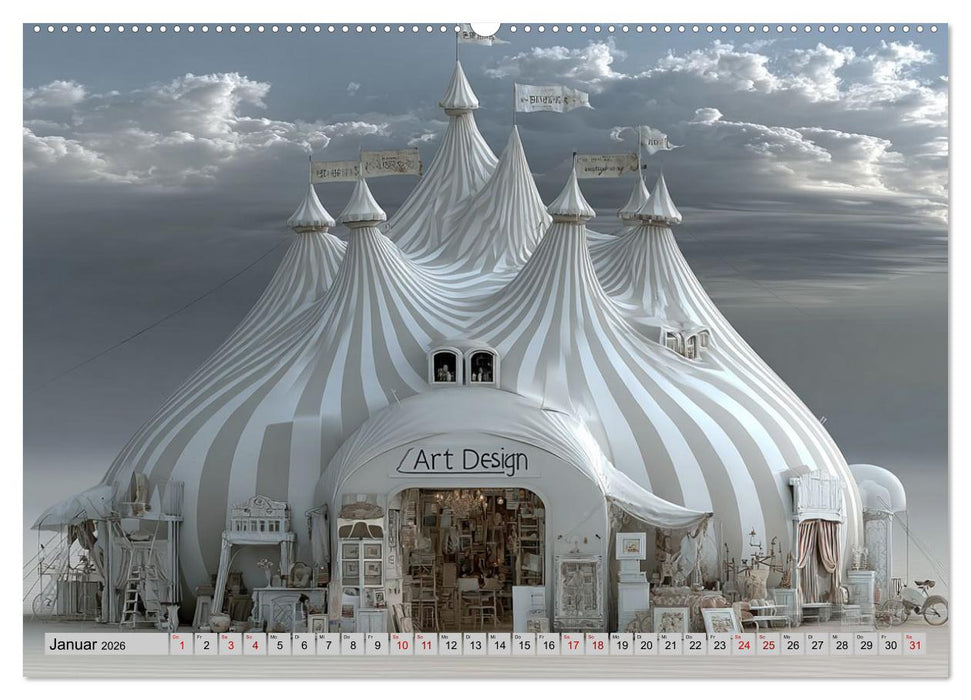 Ein Flüstern hinter dem Weiß (CALVENDO Premium Wandkalender 2026)