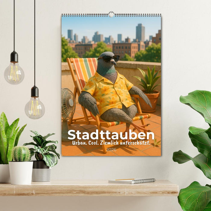 Stadttauben – Urban. Cool. Ziemlich unterschätzt. (CALVENDO Wandkalender 2026)