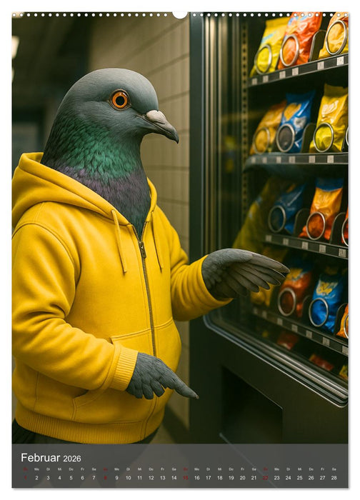 Stadttauben – Urban. Cool. Ziemlich unterschätzt. (CALVENDO Wandkalender 2026)