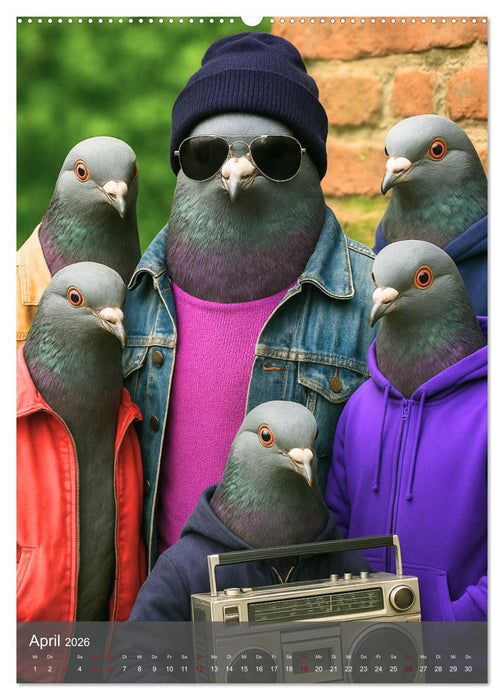 Stadttauben – Urban. Cool. Ziemlich unterschätzt. (CALVENDO Wandkalender 2026)