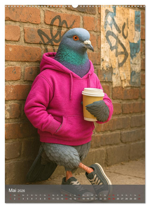Stadttauben – Urban. Cool. Ziemlich unterschätzt. (CALVENDO Wandkalender 2026)