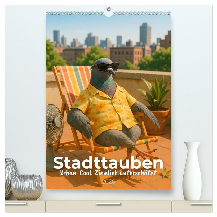 Stadttauben – Urban. Cool. Ziemlich unterschätzt. (CALVENDO Premium Wandkalender 2026)