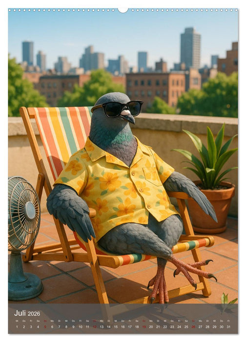 Stadttauben – Urban. Cool. Ziemlich unterschätzt. (CALVENDO Premium Wandkalender 2026)