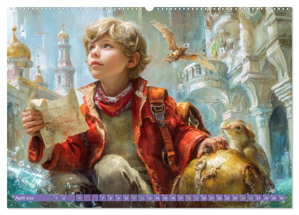 Kinderwelten - Realität trifft Traum (CALVENDO Wandkalender 2026)