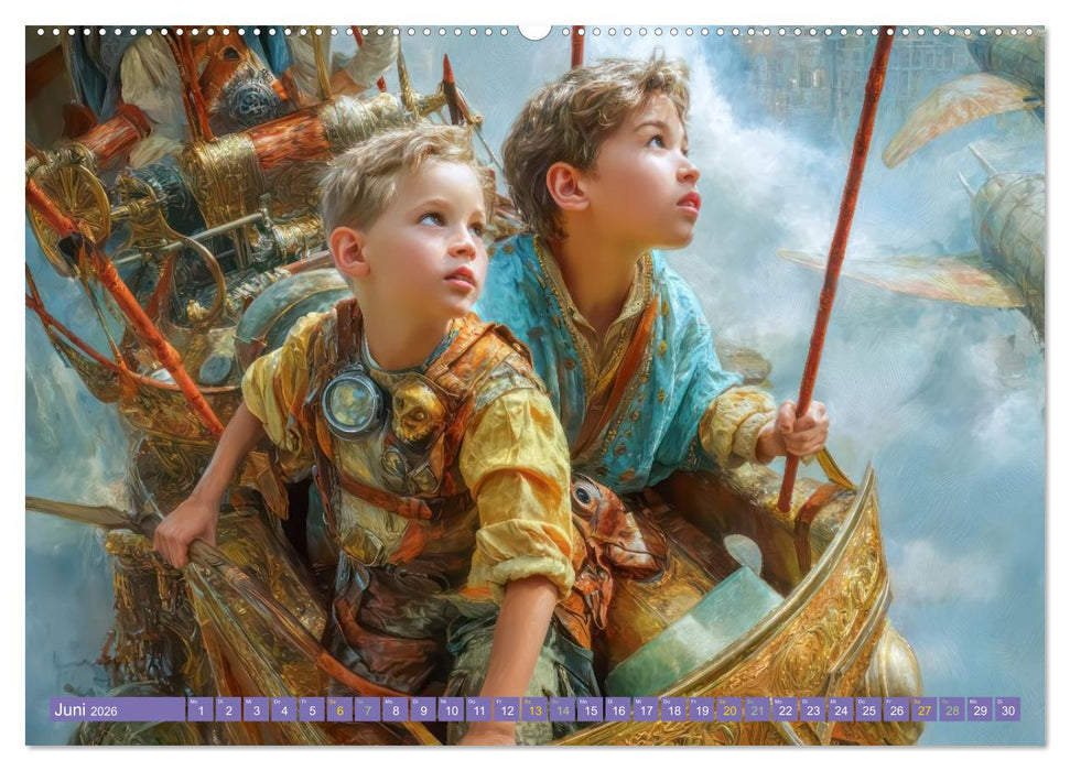 Kinderwelten - Realität trifft Traum (CALVENDO Wandkalender 2026)