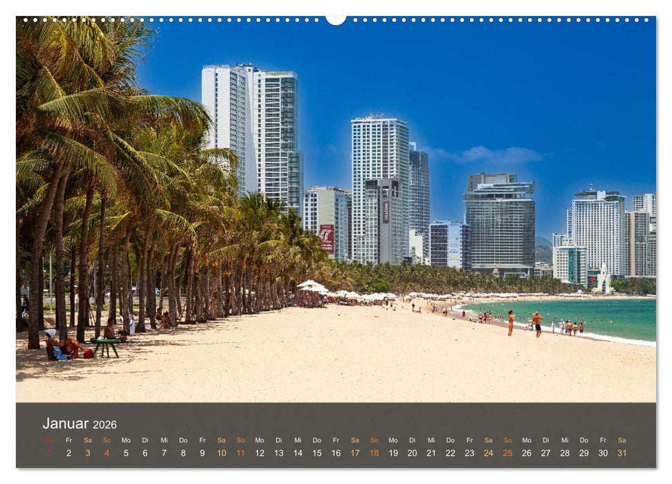 Traumstrände in Vietnam (CALVENDO Premium Wandkalender 2026)