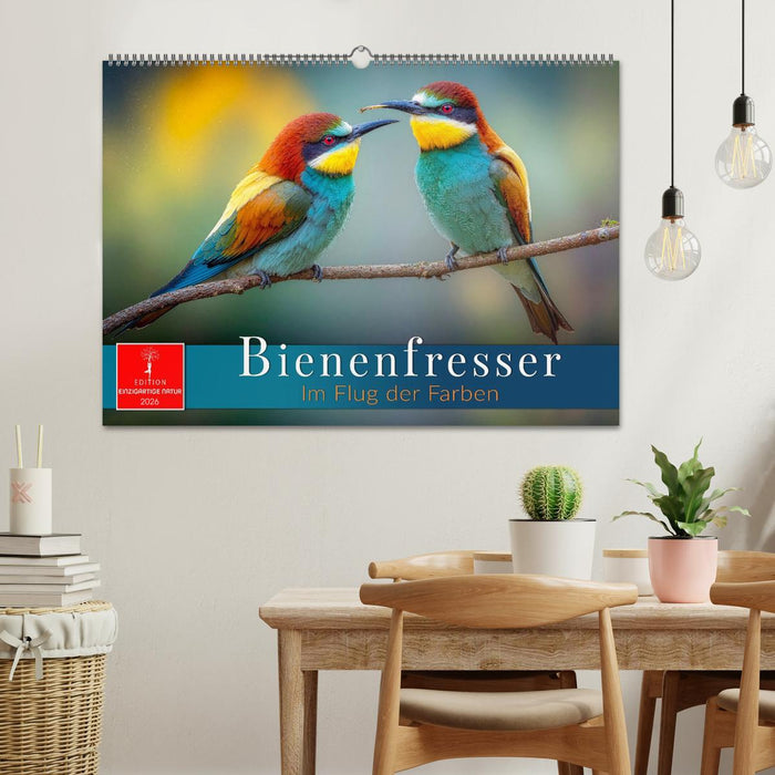 Bienenfresser - im Flug der Farben (CALVENDO Wandkalender 2026)