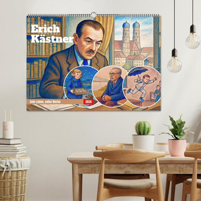Erich Kästner (CALVENDO Wandkalender 2026)