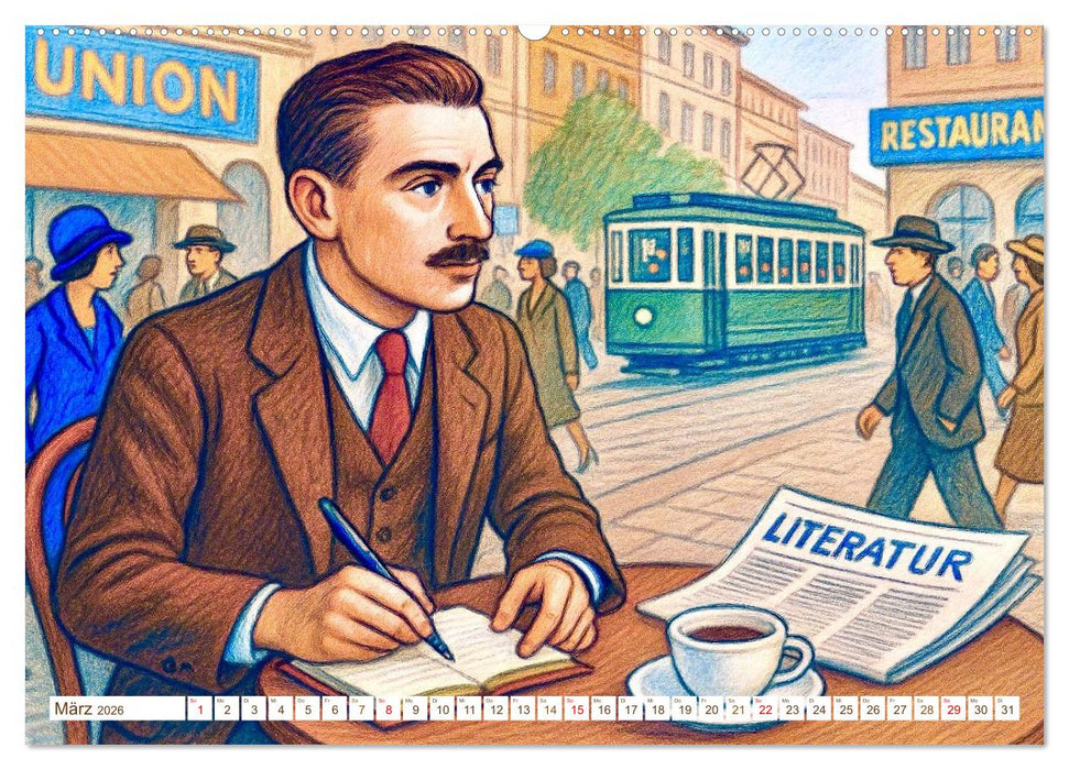 Erich Kästner (CALVENDO Wandkalender 2026)
