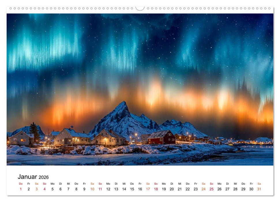 Aurora Borealis - Polarlicht Nordlicht (CALVENDO Premium Wandkalender 2026)