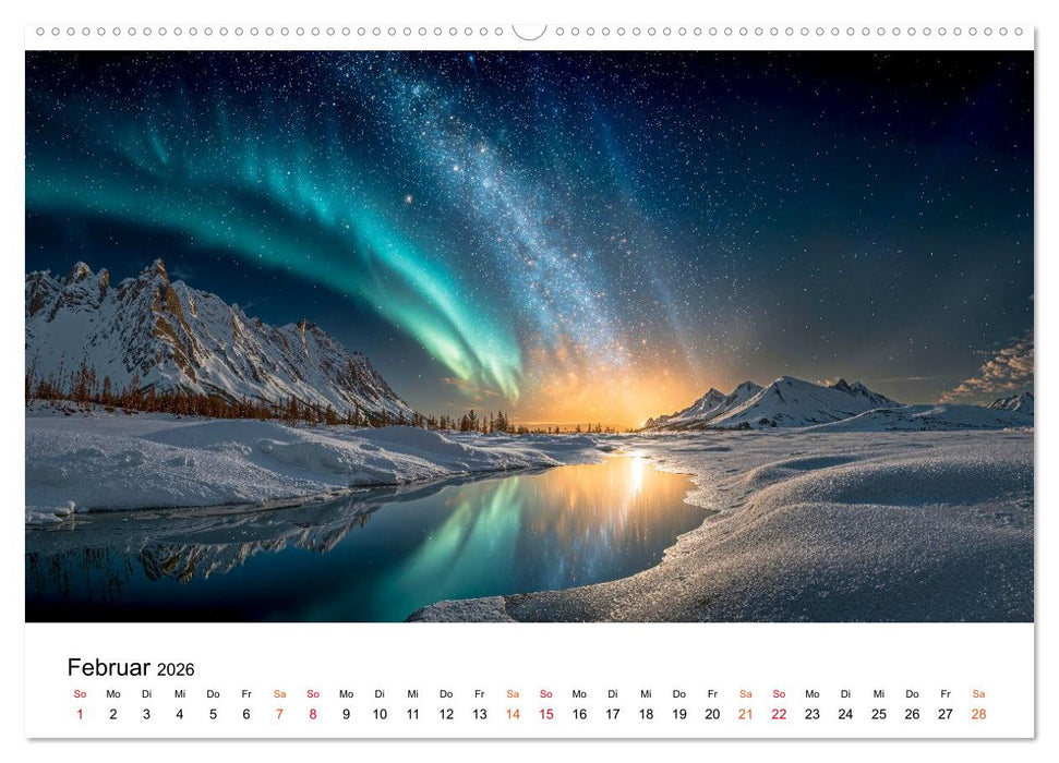 Aurora Borealis - Polarlicht Nordlicht (CALVENDO Premium Wandkalender 2026)