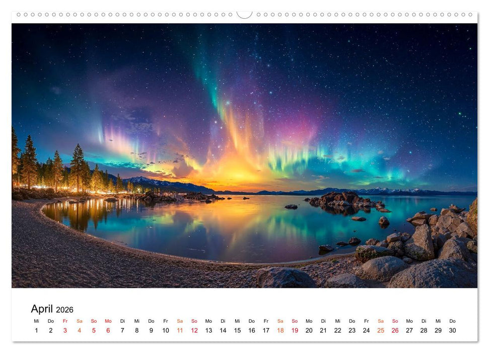 Aurora Borealis - Polarlicht Nordlicht (CALVENDO Premium Wandkalender 2026)
