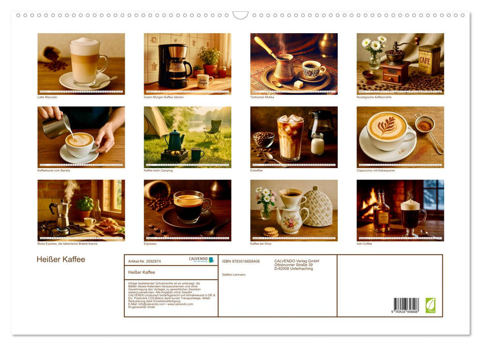 Heißer Kaffee (CALVENDO Wandkalender 2026)