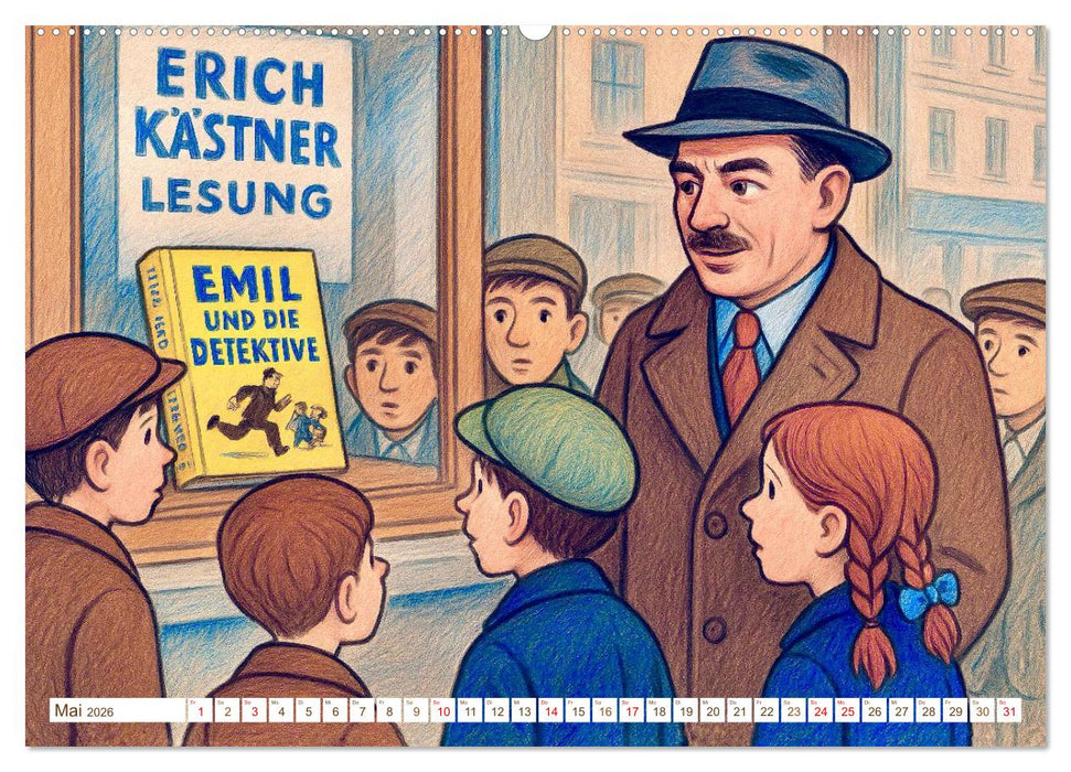 Erich Kästner (CALVENDO Premium Wandkalender 2026)