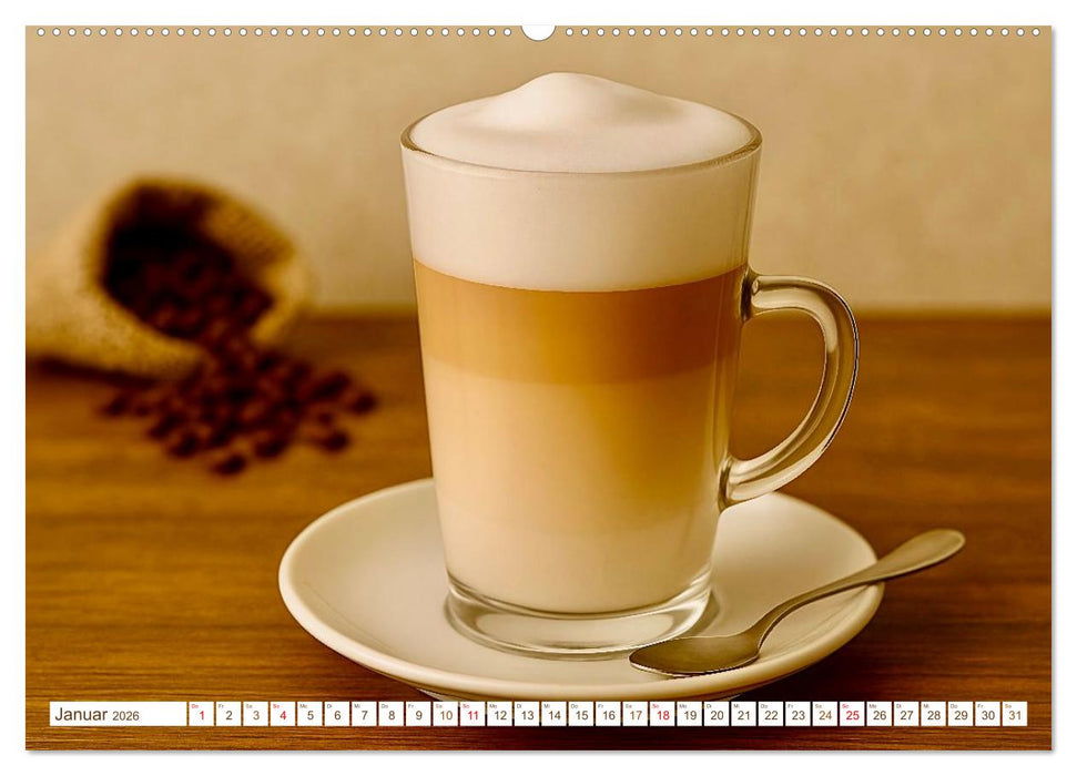 Heißer Kaffee (CALVENDO Premium Wandkalender 2026)