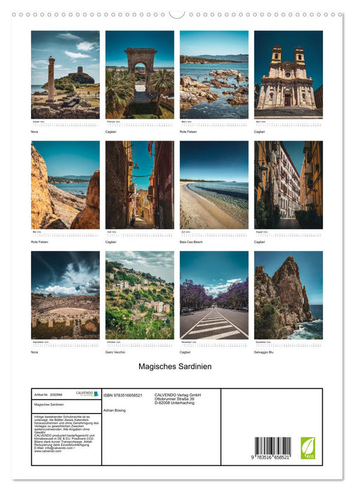 Magisches Sardinien (CALVENDO Premium Wandkalender 2026)