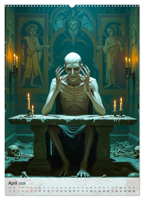 Monster der Literaturgeschichte (CALVENDO Wandkalender 2026)