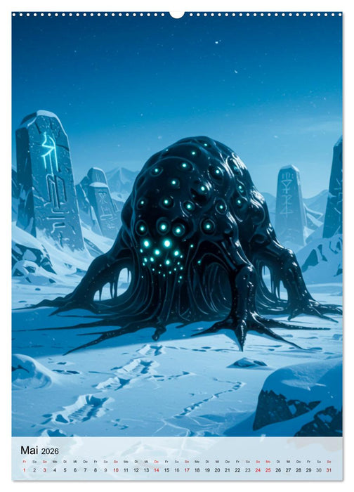 Monster der Literaturgeschichte (CALVENDO Wandkalender 2026)