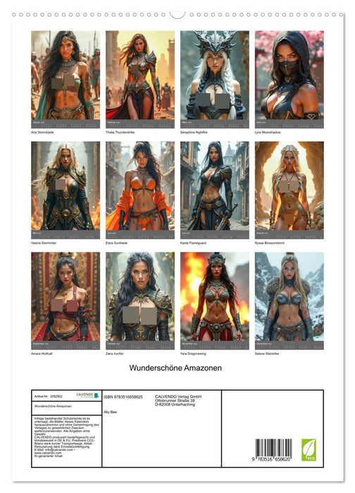 Wunderschöne Amazonen (CALVENDO Premium Wandkalender 2026)