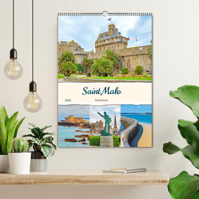 Saint Malo - Reiseplaner (CALVENDO Wandkalender 2026)