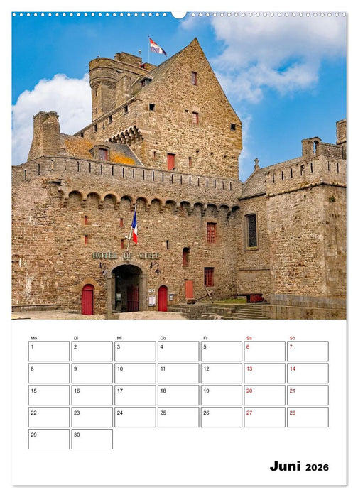 Saint Malo - Reiseplaner (CALVENDO Premium Wandkalender 2026)