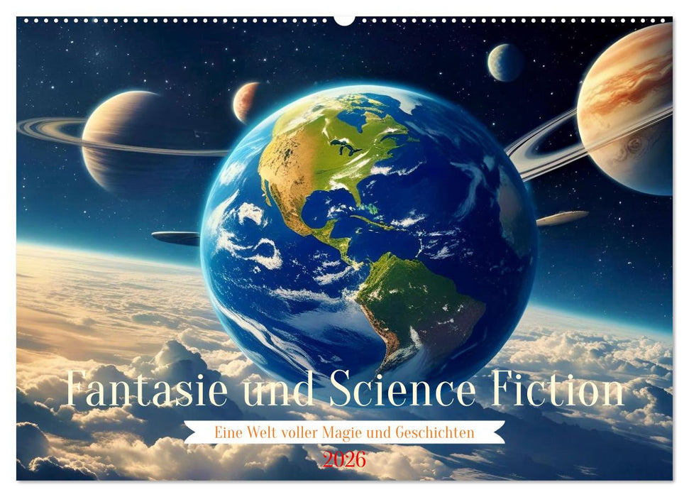 Fantasie und Science Fiction (CALVENDO Wandkalender 2026)