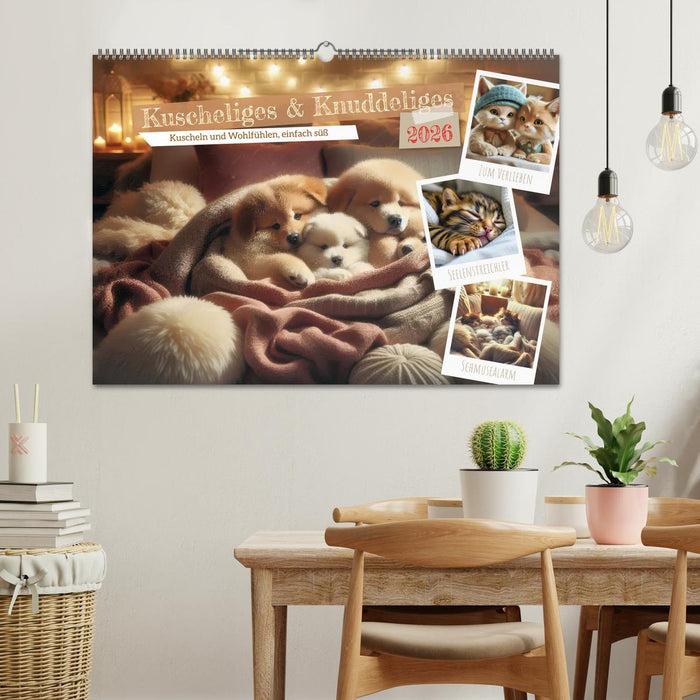 Kuscheliges & Knuddeliges (CALVENDO Wandkalender 2026)