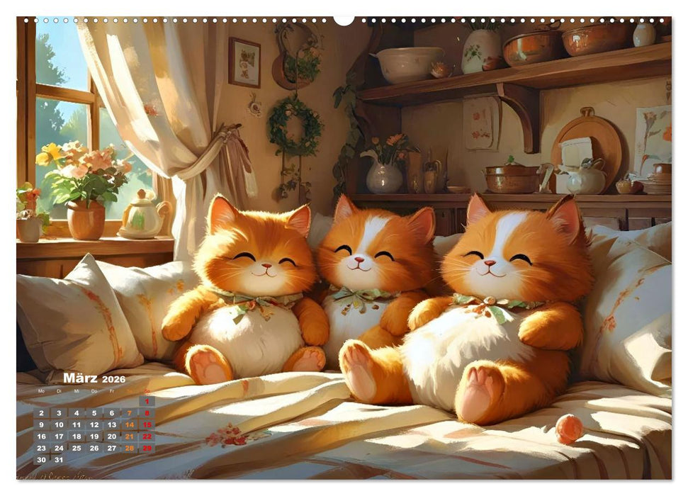 Kuscheliges & Knuddeliges (CALVENDO Premium Wandkalender 2026)