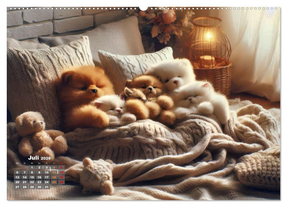 Kuscheliges & Knuddeliges (CALVENDO Premium Wandkalender 2026)