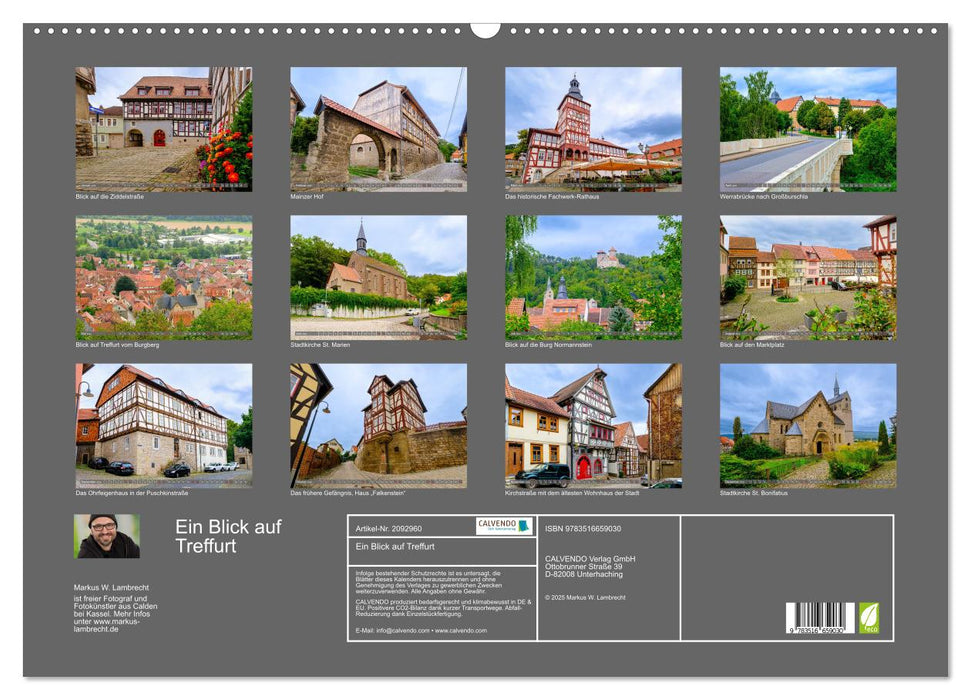 Ein Blick auf Treffurt (CALVENDO Wandkalender 2026)