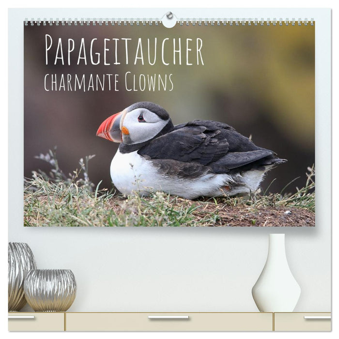 Papageitaucher - charmante Clowns (CALVENDO Premium Wandkalender 2026)