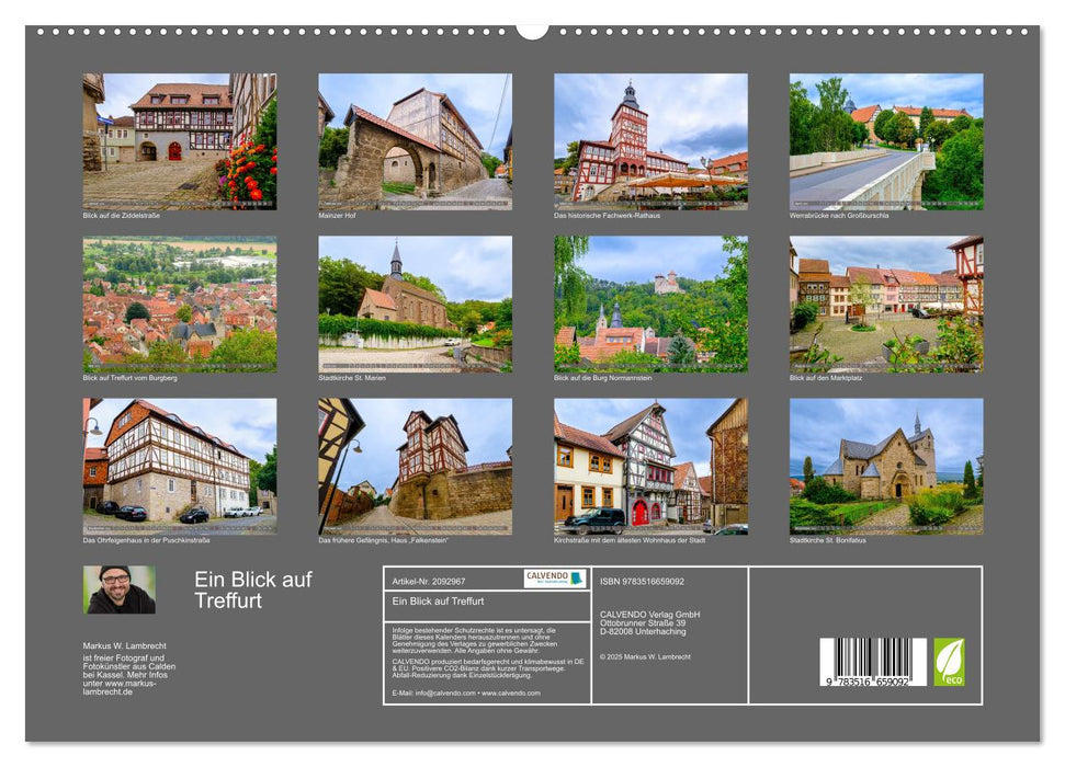 Ein Blick auf Treffurt (CALVENDO Premium Wandkalender 2026)