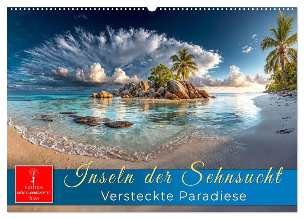 Inseln der Sehnsucht - Versteckte Paradiese (CALVENDO Wandkalender 2026)