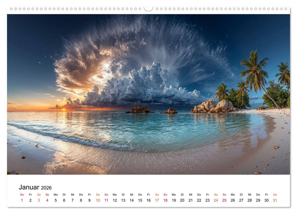 Inseln der Sehnsucht - Versteckte Paradiese (CALVENDO Premium Wandkalender 2026)