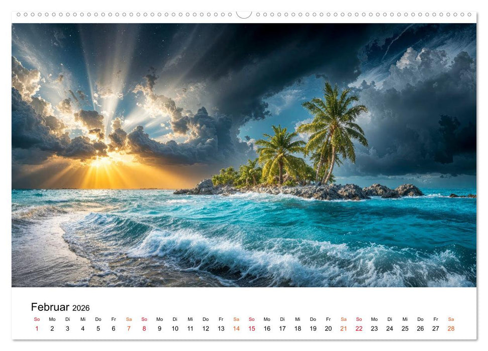 Inseln der Sehnsucht - Versteckte Paradiese (CALVENDO Premium Wandkalender 2026)