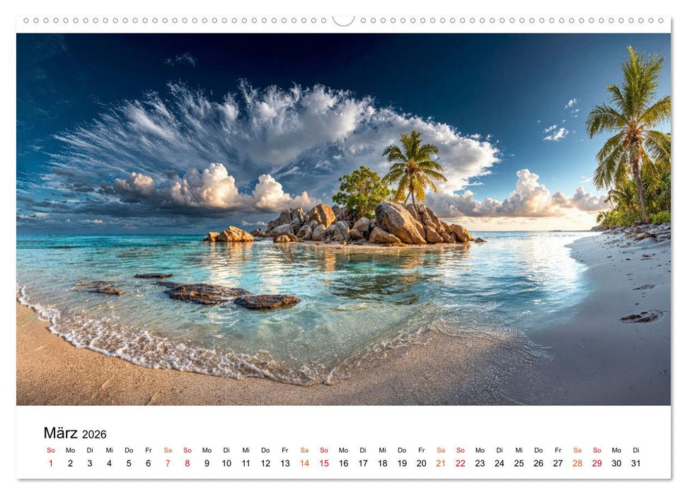 Inseln der Sehnsucht - Versteckte Paradiese (CALVENDO Premium Wandkalender 2026)