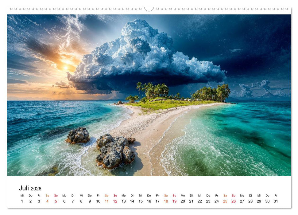 Inseln der Sehnsucht - Versteckte Paradiese (CALVENDO Premium Wandkalender 2026)
