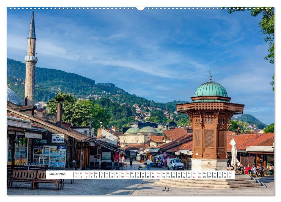 Sarajevo im Fokus (CALVENDO Wandkalender 2026)