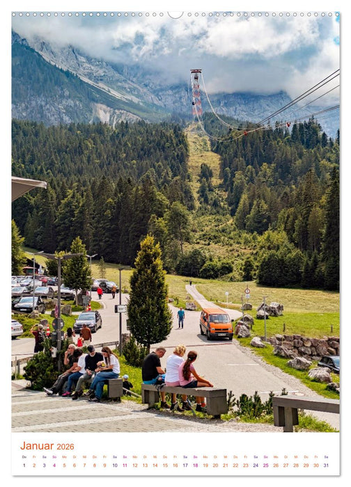 Glücksgefühle auf dem Berg - Highlight Zugspitze (CALVENDO Premium Wandkalender 2026)