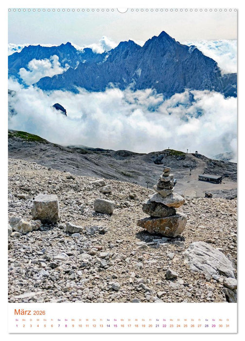 Glücksgefühle auf dem Berg - Highlight Zugspitze (CALVENDO Premium Wandkalender 2026)