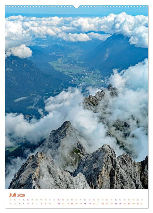 Glücksgefühle auf dem Berg - Highlight Zugspitze (CALVENDO Premium Wandkalender 2026)